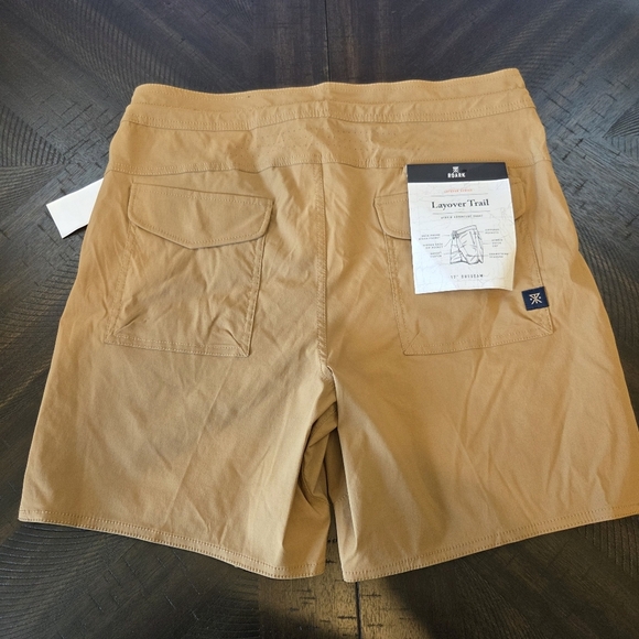 Roark Layover Trail Hybrid Adventure Shorts Tan Size 30- New RS364 Hiking Cargo - Picture 8 of 10